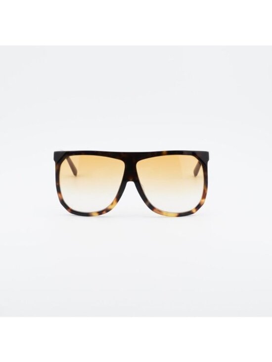 Loewe LW40001F 56E Sunglasses Havana Square Frame, Brown Lenses